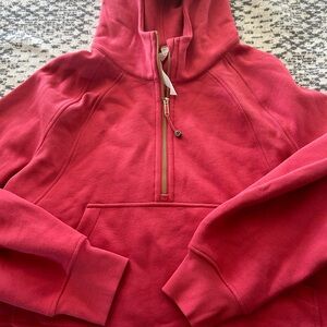 Lululemon oversized half zip scuba Vintage Rose NWT